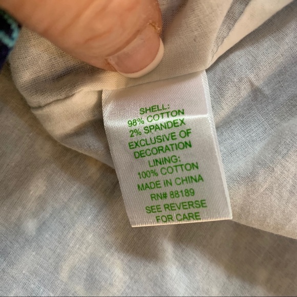 Lilly Pulitzer strapless dress size 2 - Picture 7 of 7